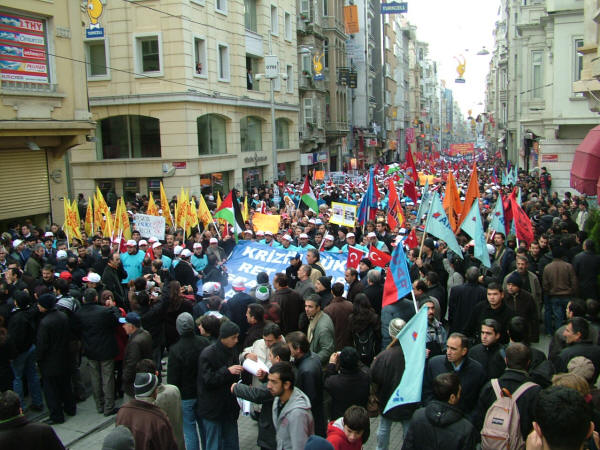 Taksim'de İsrail protestosu