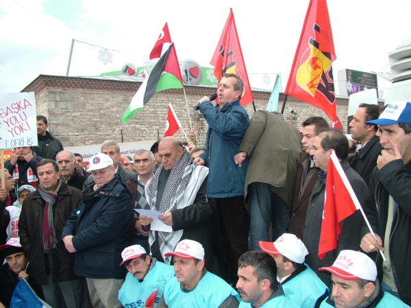 Taksim'de İsrail protestosu