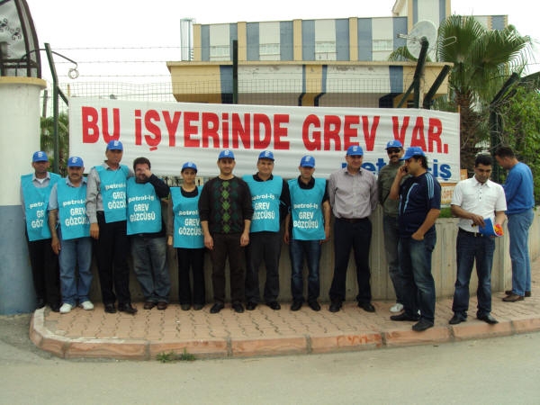 Saybolt işletmesinde grev başladı