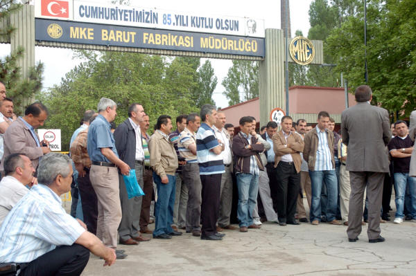 MKEK'de işe 1 saat geç başlandı