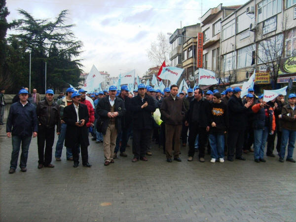 Lüleburgaz'da emek platformu mitingi