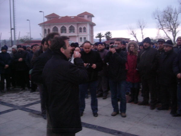 Taşeronlaşmayı protesto ettiler