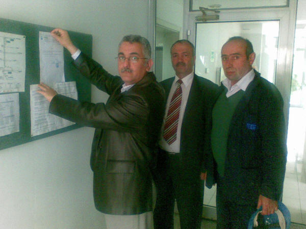 EGESİL'de grev ilanı asıldı