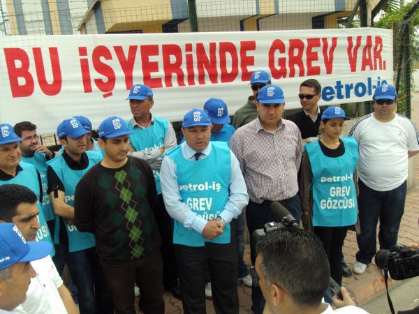 Saybolt işletmesinde grev başladı