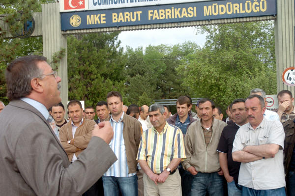 MKEK'de işe 1 saat geç başlandı