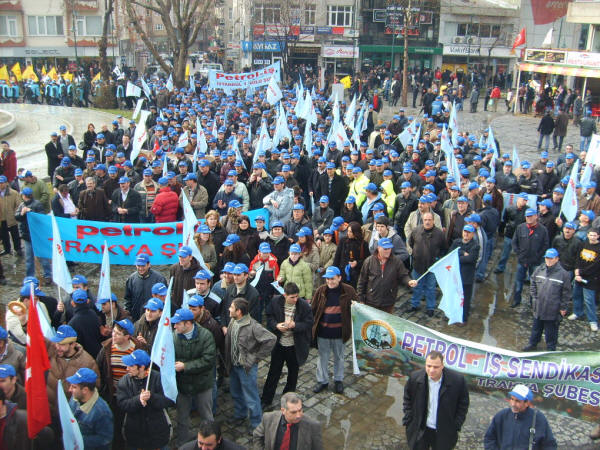 Lüleburgaz'da emek platformu mitingi