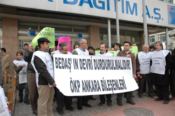 BEDAŞ'ın devri ÖKP tarafından protesto edildi