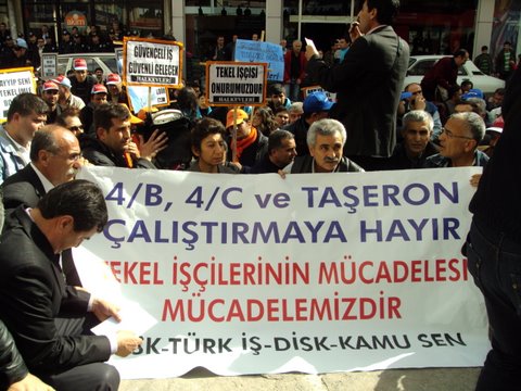 Tekel İşçileriyle dayanışma
