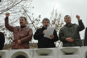 TEGA grevine destek eylemi