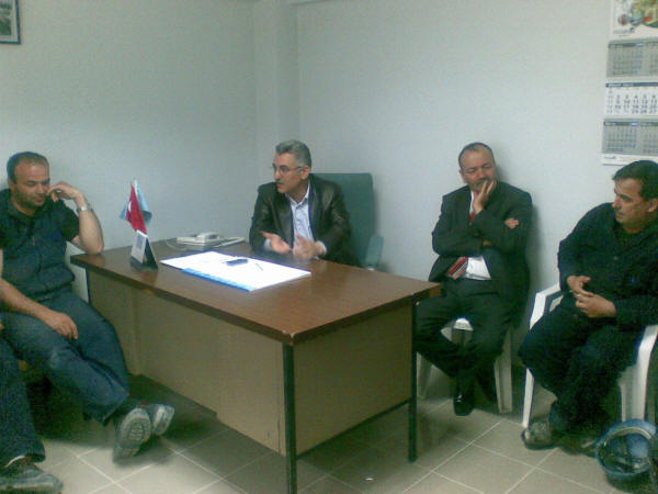 EGESİL'de grev ilanı asıldı