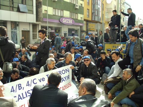 Tekel İşçileriyle dayanışma