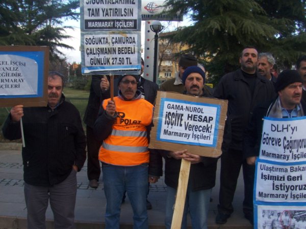Marmaray da işçiler örgütsüz