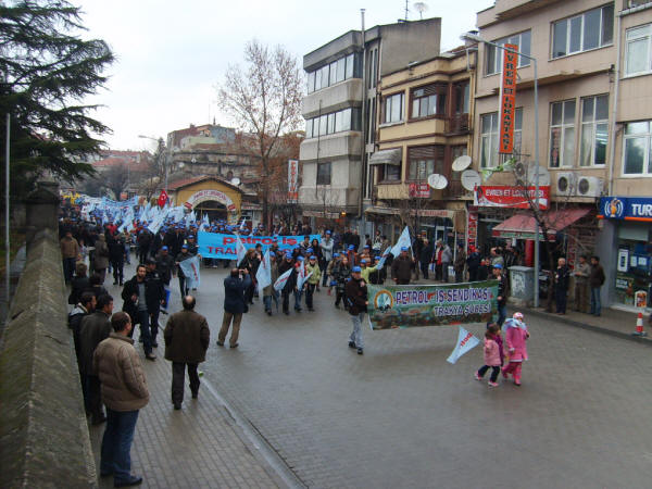 Lüleburgaz'da emek platformu mitingi
