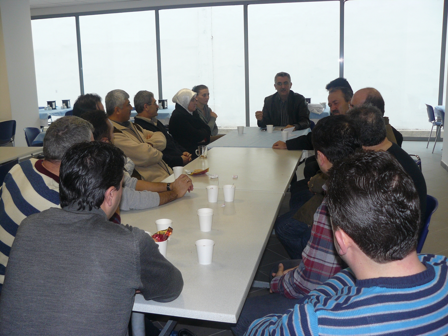 Detaş'ta işçilerle toplantı yapıldı