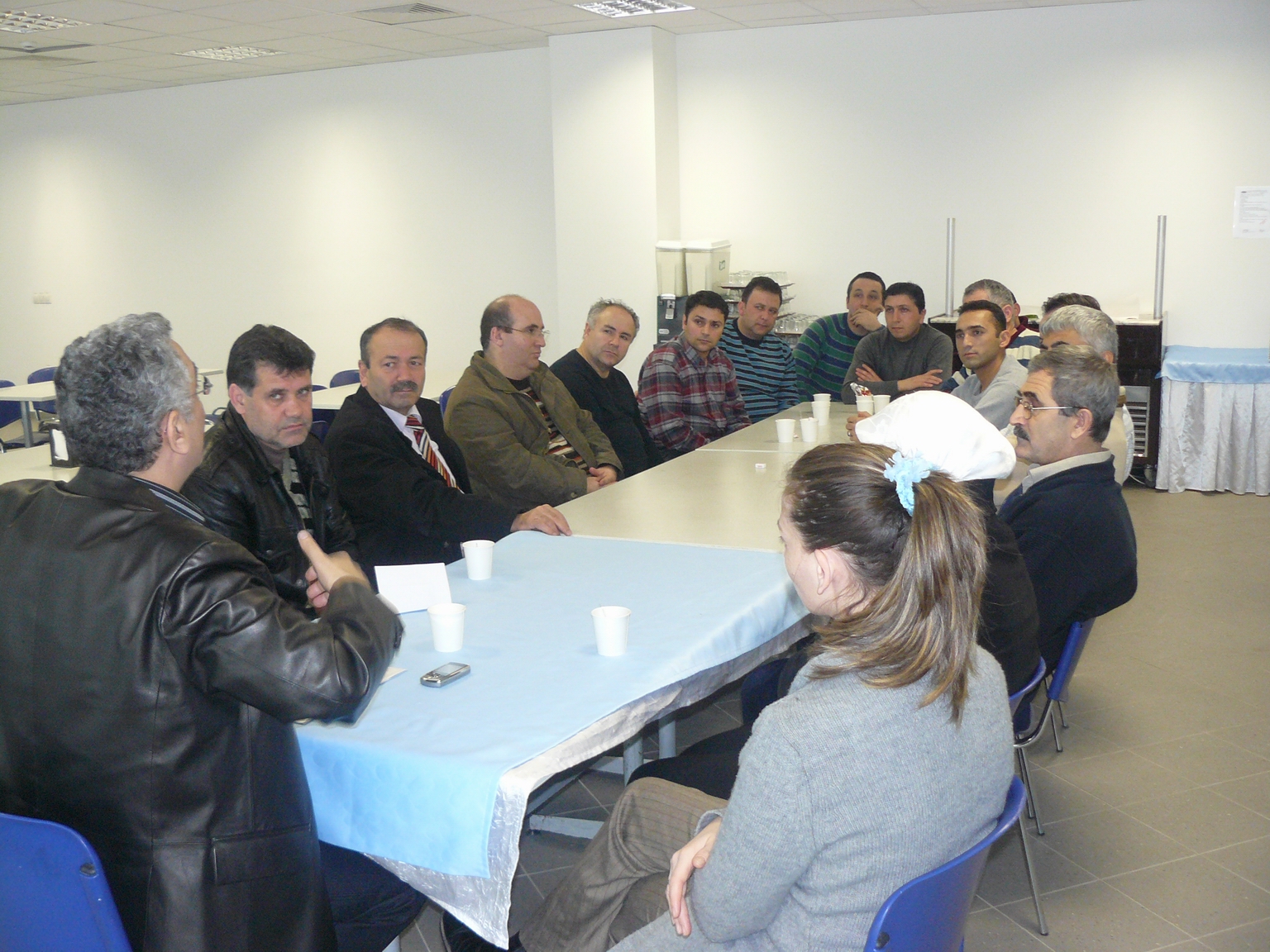 Detaş'ta işçilerle toplantı yapıldı