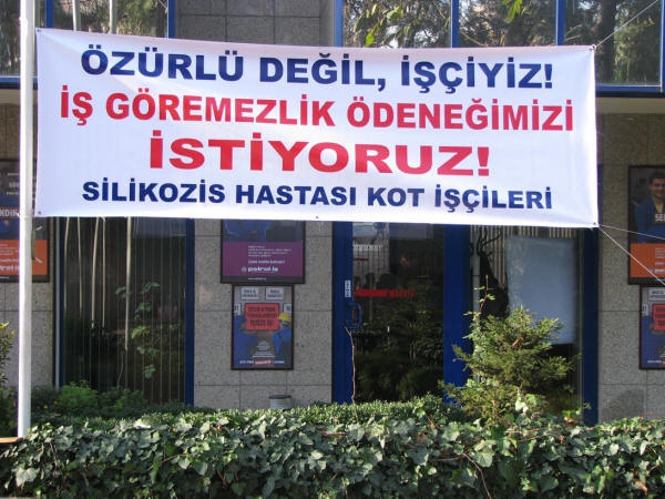 Kot kumlama işçileri Ankara şubemizde