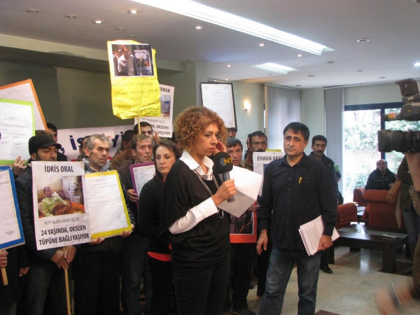 Kot kumlama işçileri Ankara şubemizde