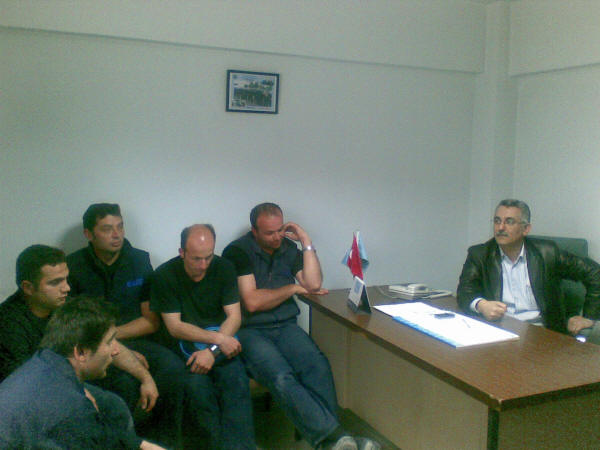 EGESİL'de grev ilanı asıldı