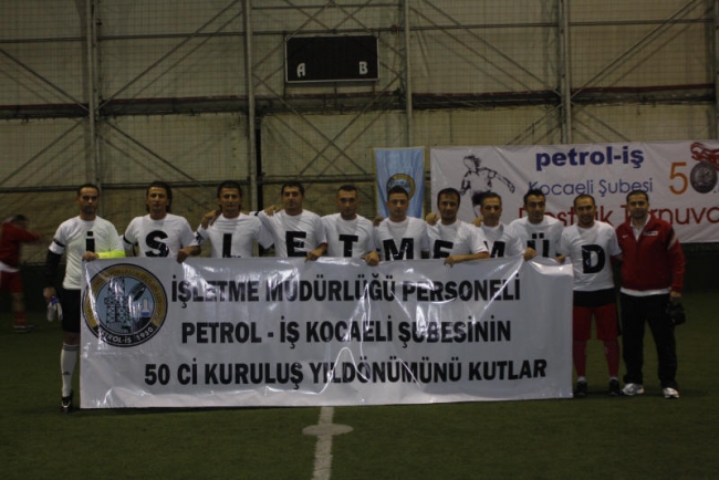 50.Yıl dostluk turnuvası şampiyonu TÜPRAŞ