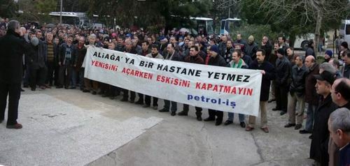 Aliağa’da hatane eylemi