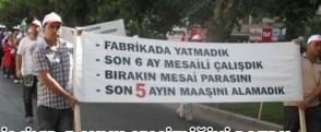 TEKSİF üyesi işçiler eylem yaptı
