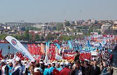 Istanbul’s Taksim square reopens on May Day; Global union conference held