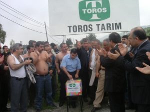 Toros Tarım’da işvereni protesto eylemi