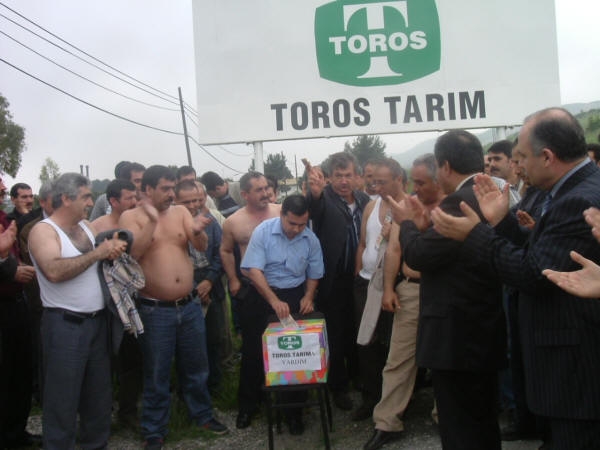 Toros Tarım’da işvereni protesto eylemi