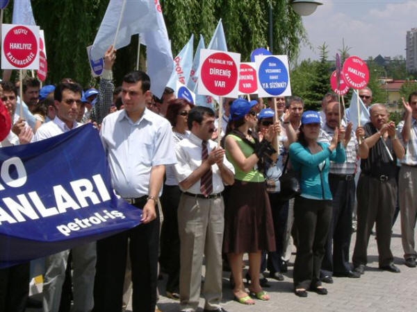 Botaş'ta eyleme devam