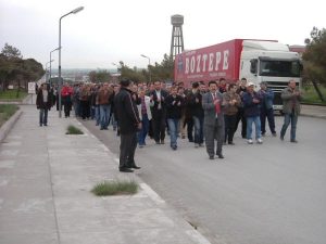 Bor ve asit fabrikası müdürü Fahrettin Öztürk protesto edildi