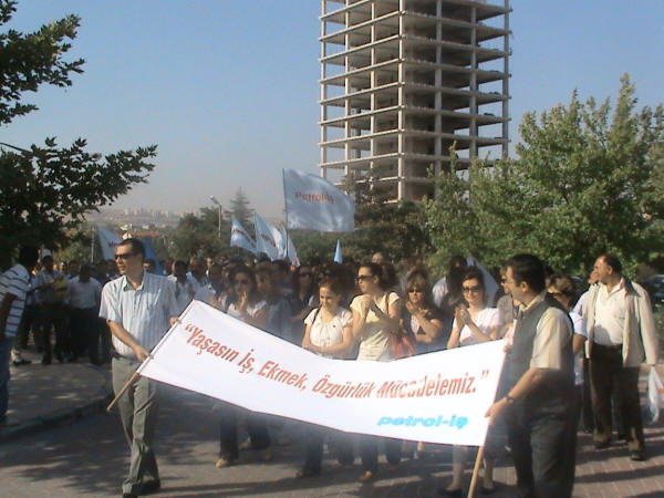 TPAO önünde tis taleplerimiz için eylem