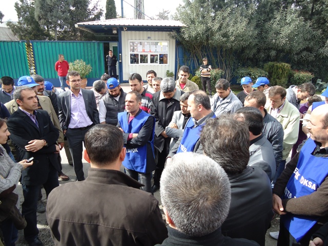 Bericap işçilerine dayanışma ziyareti