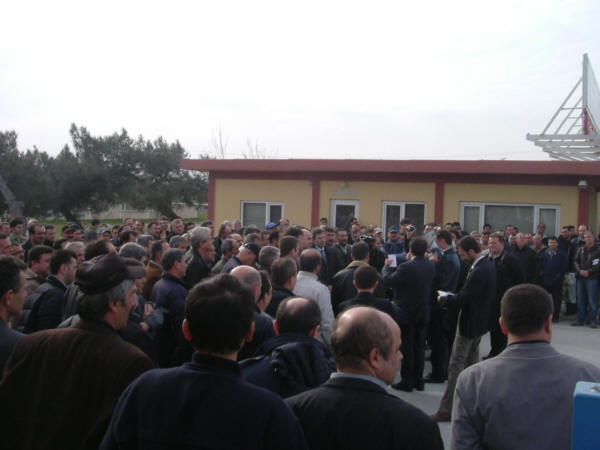 Etibor işçisi taşerona direniyor