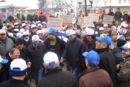 'çalışmama hakkını kullanma' eylemi Bursa'da