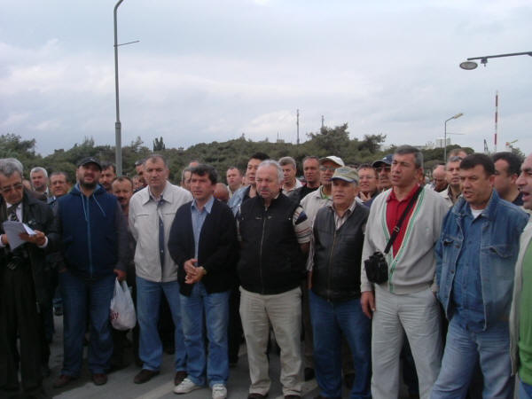 Eti Maden ve Sülfürik Asit işyerinde eylem