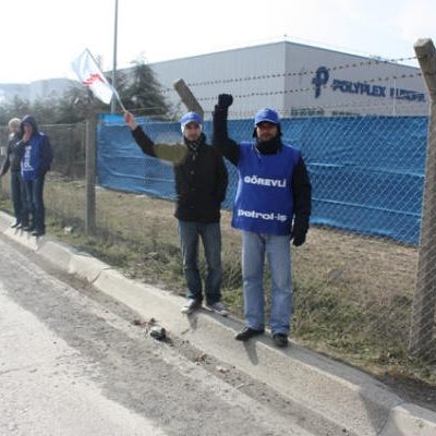Polyplex Europa işverenine ve Torba Yasa'ya karşı eylem