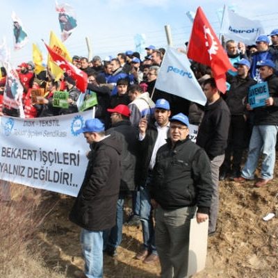 Polyplex Europa işverenine ve Torba Yasa'ya karşı eylem