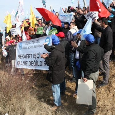 Polyplex Europa işverenine ve Torba Yasa'ya karşı eylem