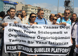 KESK 4688 için alanlara çıktı