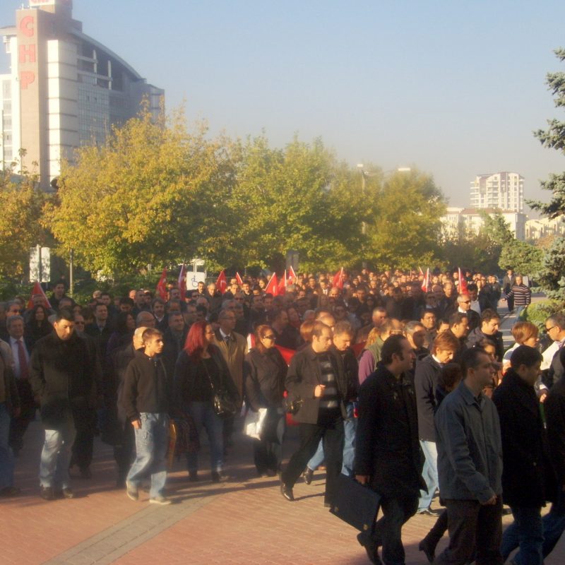 Ankara şube saldırıları protesto etti