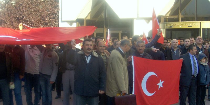 Ankara şube saldırıları protesto etti