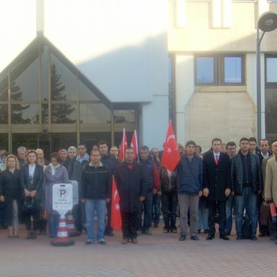 Ankara şube saldırıları protesto etti