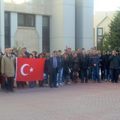 Ankara şube saldırıları protesto etti