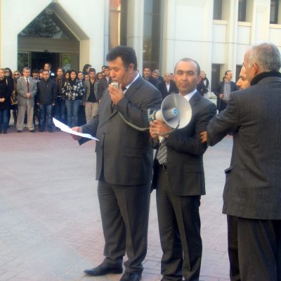 Ankara şube saldırıları protesto etti