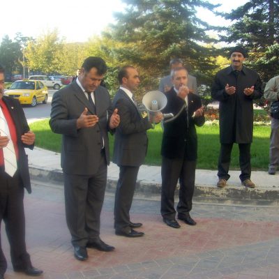 Ankara şube saldırıları protesto etti