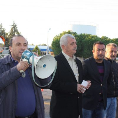 Aliağa'da işçiler 1 saat iş bıraktı