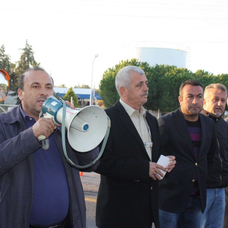 Rafineri işçileri 1 saat iş bıraktı