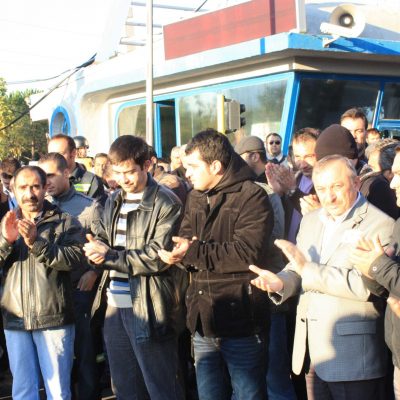 Rafineri işçileri 1 saat iş bıraktı