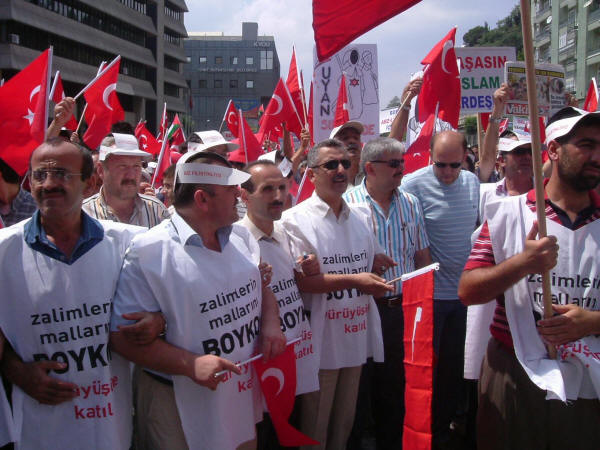 Kocaeli Şube, Filistin ve Lübnan’a destek mitinginde