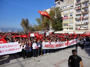 Bandırma şube ‘Teröre Lanet’ mitinginde